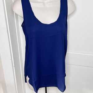 Krisa Tunic Tank Top in Night Blue NWT Size XSmall